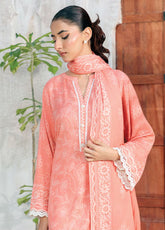 LSM Lakhany Printed Pashmina 3 Piece Unstitched Suit LSM25PP D-LG-IZ-0511-B